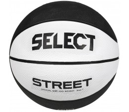 Piłka do koszykówki Select Street 2023 biało-czarna 12074