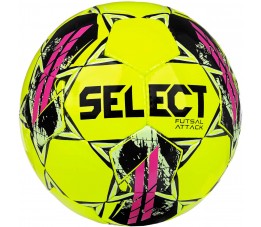 Piłka nożna Select Hala Futsal Attack v22 żółto-różowa 17623