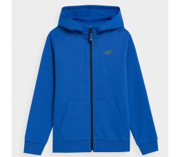 Bluza dresowa rozpinana z kapturem chłopięca 4F 4FJSS23TSWSM219 36S