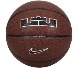 Piłka koszykowa Nike All Court 8p 2.0 Lebron James Deflated brązowa N100436885507