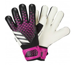 Rękawice bramkarskie adidas Predator Match Fingersave czarno-różowe HN3340