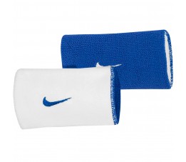 Frotki na nadgarstek Nike Doublewide Home & Away 2PK biała,niebieska NNNB0452OS