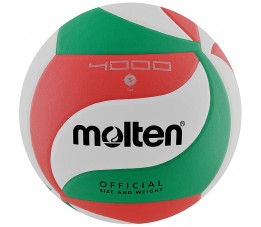 Piłka siatkowa Molten V5M4000-X/DE biało-czerwono-zielona
