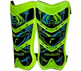 Ochraniacze piłkarskie Reusch Shinguard Attrakt Lite zielono-czarne 5377045 5551