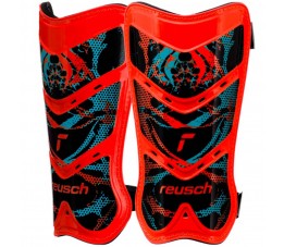 Ochraniacze piłkarskie Reusch Shinguard Attrakt Lite czerwono-czarne 5377045 3335