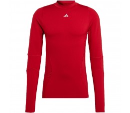 Koszulka męska adidas Techfit COLD.RDY Long Sleeve czerwona HP0572