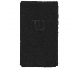 Frotka na rękę Wilson Extra Wide Wristband Bk OSFA 2 szt. czarna WRA733528