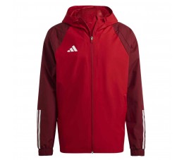 Kurtka męska adidas Tiro 23 Competition All Weather czerwona HE5653