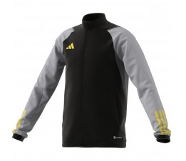 Bluza dla dzieci adidas Tiro 23 Competition Training czarno-szara HU1313