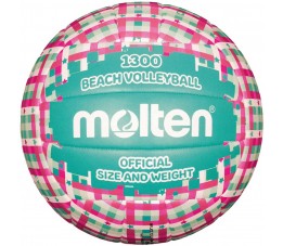 Piłka siatkowa Molten plażowa różowo-miętowa V5B1300-CG