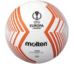 Piłka nożna Molten replika UEFA Europa League pomarańczowo-biała F5U1000-23