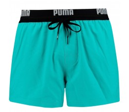 Spodenki kąpielowe męskie Puma Logo Short Lenght miętowe 907659 08