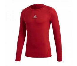 Koszulka termoaktywna adidas AlphaSkin LS Tee Junior Czerwona CW7321