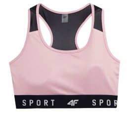 Stanik sportowy 4F F051 jasny róż 4FSS23USBAF051 56S