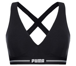 Stanik sportowy damski Puma Cross-Back Padded Top 1p czarny 938191 01