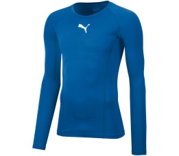 Koszulka męska Puma Liga Baselayer Tee LS niebieska 655920 02