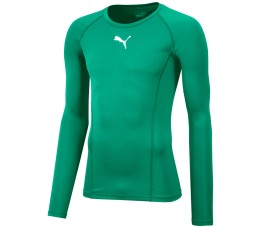 Koszulka męska Puma Liga Baselayer Tee LS zielona 655920 05