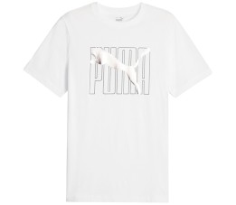 Koszulka męska Puma ESS+ LOGO LAB Holiday Tee biała 675922 02