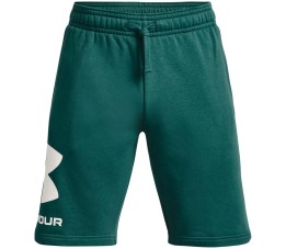 Spodenki męskie Under Armour Rival FLC Big Logo Shorts zielone 1357118 722