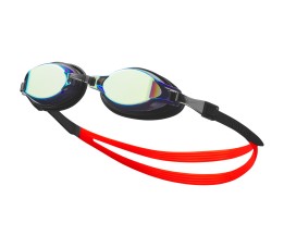 Okulary pływackie Nike Os Chrome Mirrored czarno-czerwone NESSD125-710