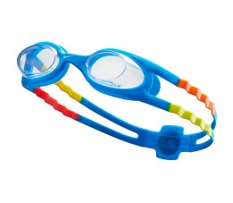 Okulary pływackie Nike Os Chrome Junior 3-6 lat niebieskie NESSD166-401