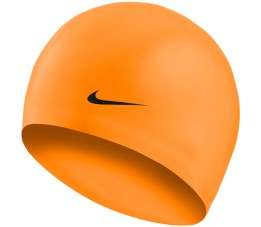 Czepek pływacki Nike Os Solid Junior 8-14 lat pomarańczowy TESS0106-724
