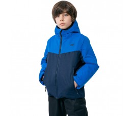 Kurtka narciarska dla chłopca 4F ciemny granat HJZ22 JKUMN001 30S