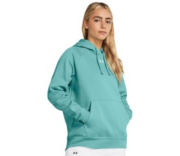 Bluza damska Under Armour Rival Flecce Hoodie miętowa 1379500 482