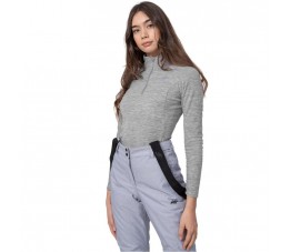 Bluza damska polarowa 4F chłodny jasny szary melanż H4Z22 BIDP010 27M