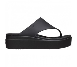 Klapki damskie Crocs Brooklyn Flip czarne 208727 001