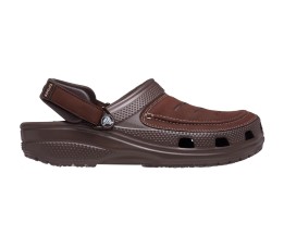 Chodaki męskie Crocs Yukon Vista II LR Clog brązowe 207689 23D