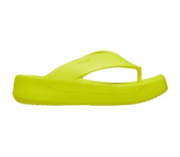 Klapki damskie Crocs Getaway Platform Flip zielone 209410 76M