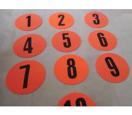 Znaczniki pola płaskie numerowane 1-10