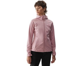 Kurtka damska softshell 4F F215 jasny róż 4FWSS24TSOFF215 56S