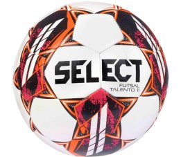 Piłka nożna Select Futsal Talento 11 biało-pomarańczowa 18540