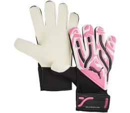 Rękawice bramkarskie Puma Ultra Play RC różowo-białe 41862 08