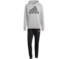 Dres męski adidas Big Logo Terry szaro-czarny IC6749