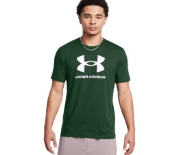 Koszulka męska Under Armour Sportstyle Logo zielona 1382911 301