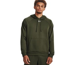Bluza męska Under Armour Rival Fleece Hoodie oliwkowa 1379757 390