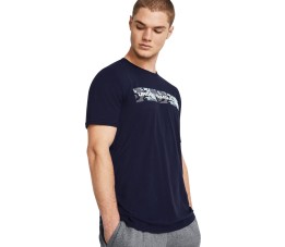 Koszulka męska Under Armour Camo Chest Stripe granatowa 1376830 410