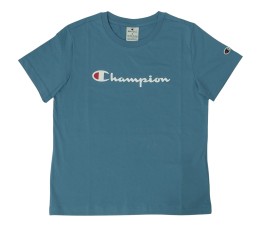 Koszulka damska Champion SS Tee niebieska 117534 BS099