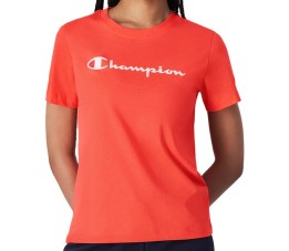Koszulka damska Champion SS Tee koralowa 117534 PS004