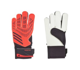 Rękawice bramkarskie dla dzieci adidas Predator Training Goalkeeper czerwono-czarne IX3873