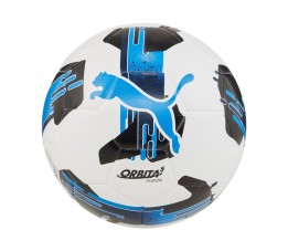 Piłka nożna Puma Orbita 5 Fusion biało-niebiesko-czarna 84331 05