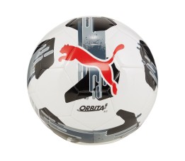 Piłka nożna Puma Orbita 6 MS biało-szaro-czerwona 84335 02