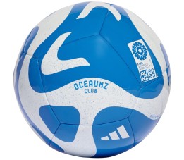 Piłka nożna adidas Oceaunz Club biało-niebieska HZ6933