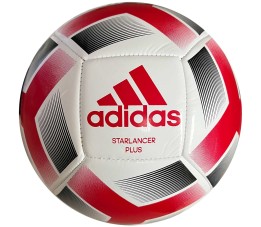 Piłka nożna adidas Starlancer Plus biało-czerwona IA0969