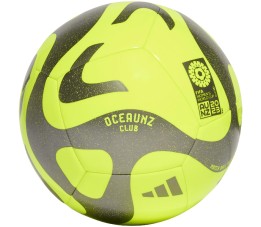 Piłka nożna adidas Oceaunz Club Ball żółto-szara HZ6932
