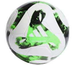 Piłka nożna adidas Tiro Junior 350 League biało-zielona HT2427