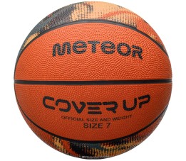 Piłka koszykowa Meteor Cover up pomarańczowa 16808
